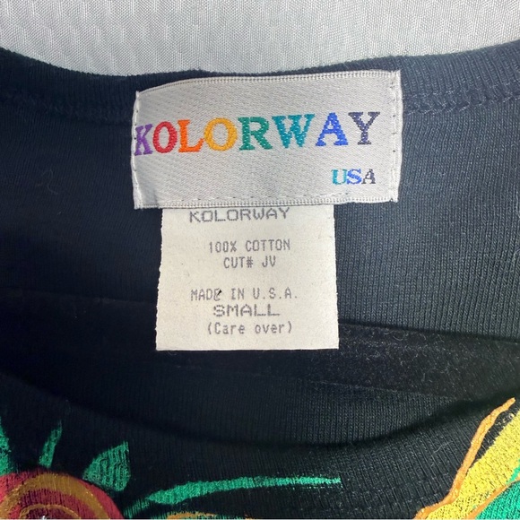 Kolorway Black Hand Painted Wearable Art - Picture 4 of 9